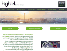 Tablet Screenshot of hightel.de